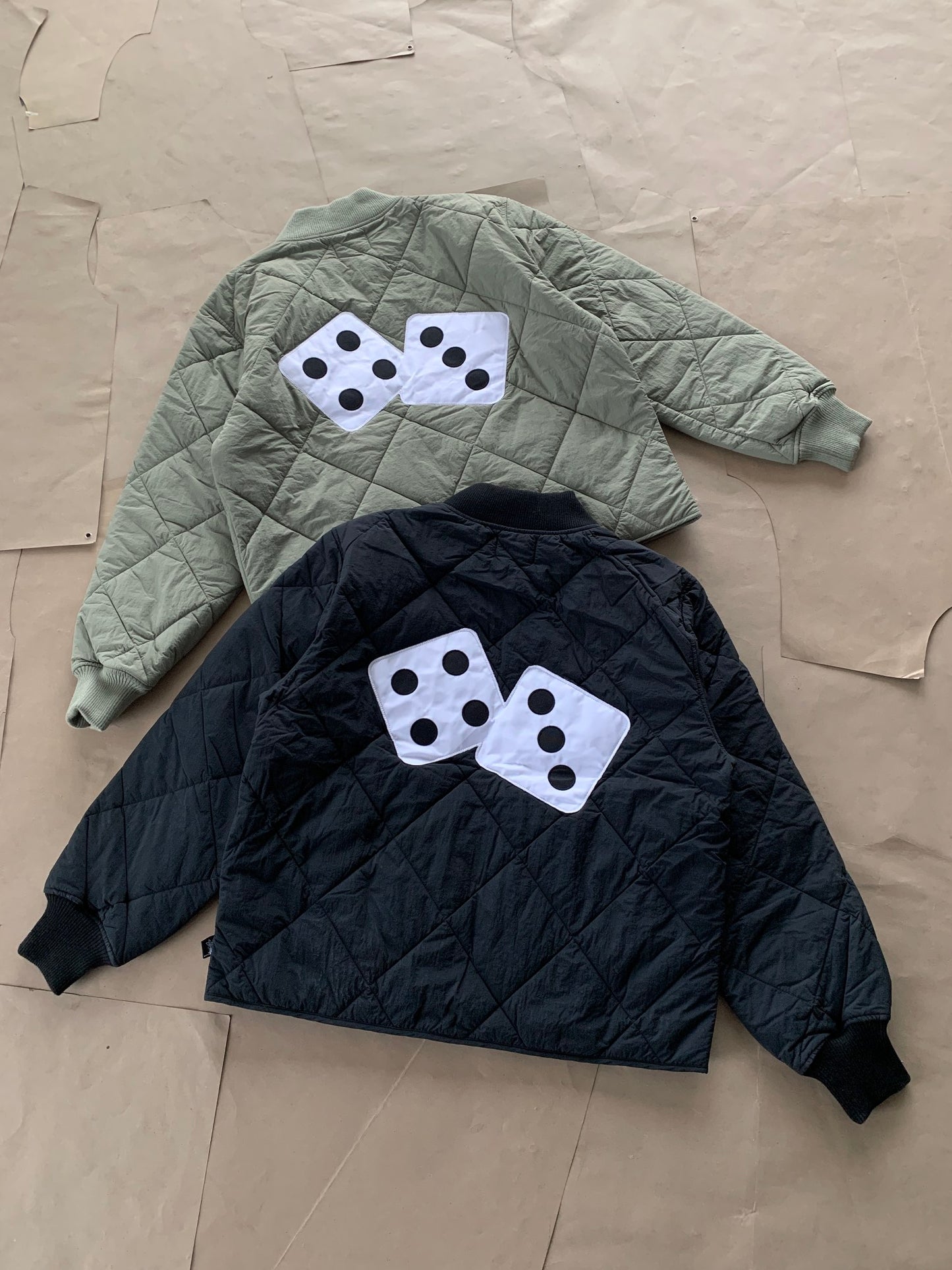 Stussy Dice Quilted Liner Jacket "Black"