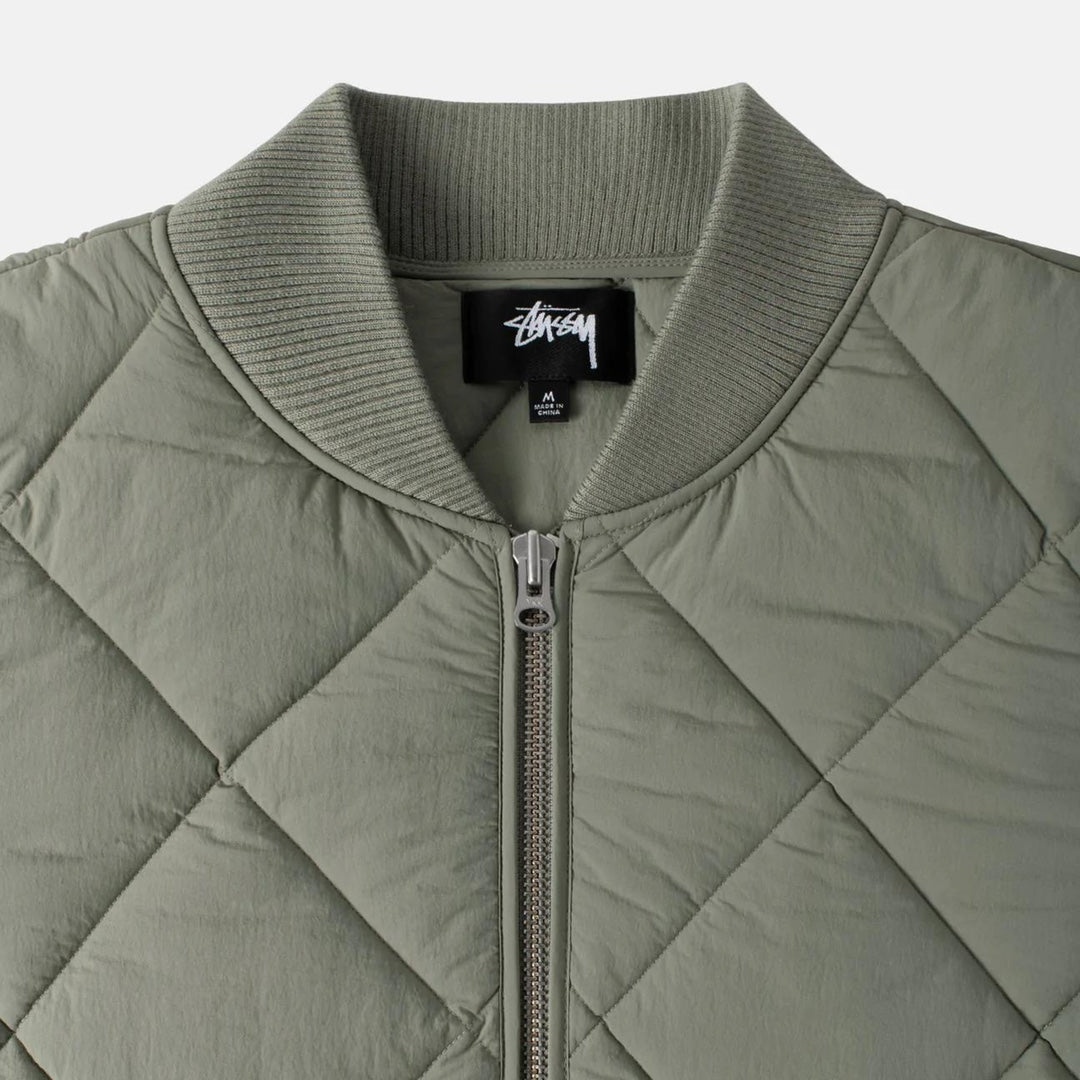 Stussy Dice Quilted Liner Jacket "Black"