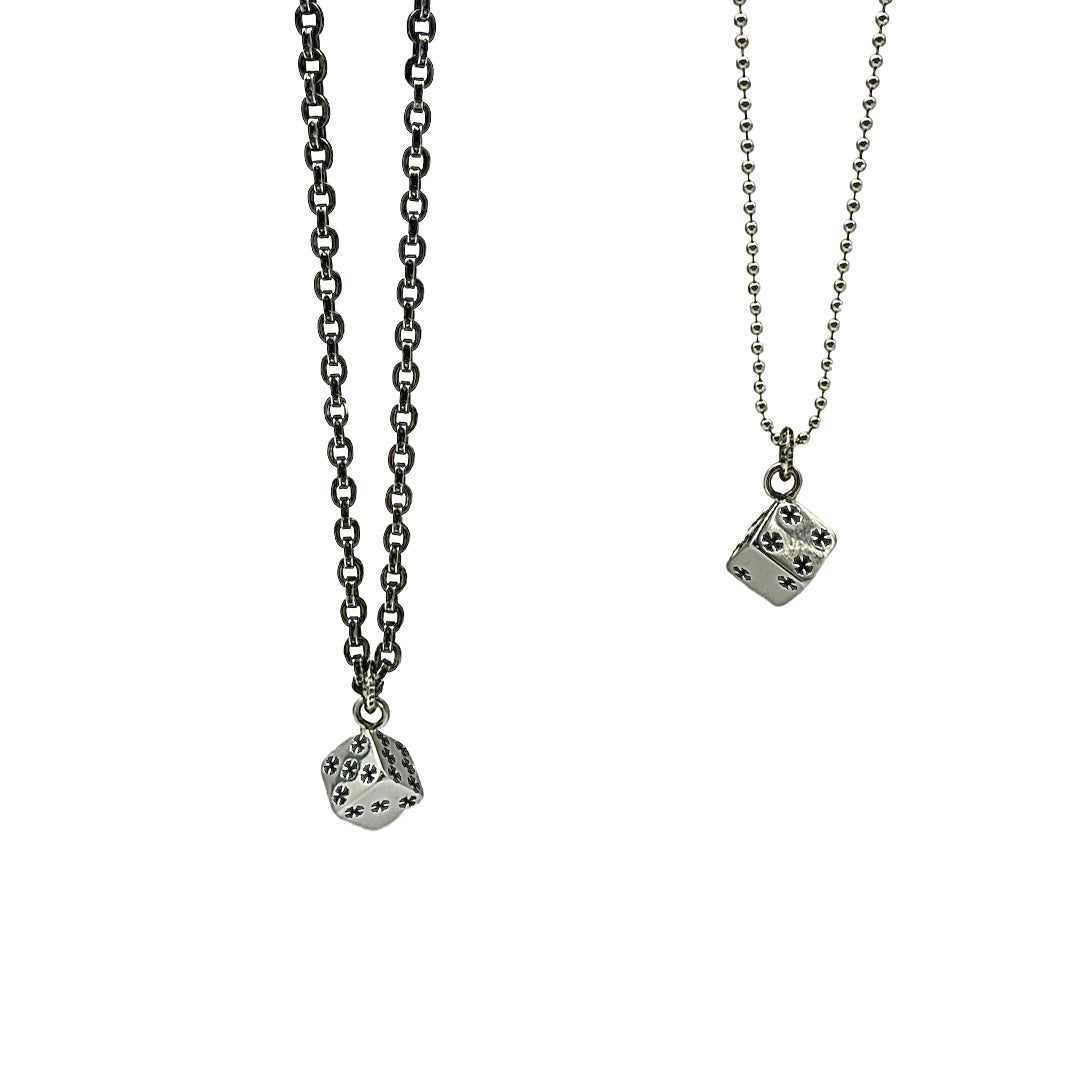 Chrome hearts hoop dice necklace