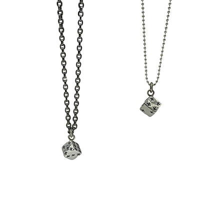 Chrome hearts hoop dice necklace