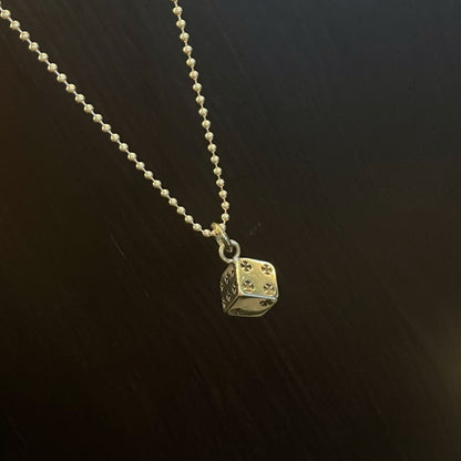 Chrome hearts hoop dice necklace