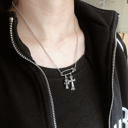 Chrome Hearts  Double Cross Necklace