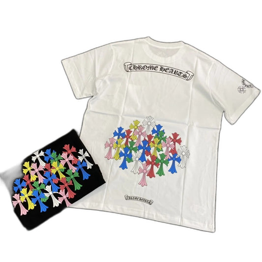 Chrome Hearts Multi Color Cross T-shirt