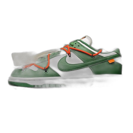 OFF-WHITE × Nike Dunk Low "White/Pine-Green"