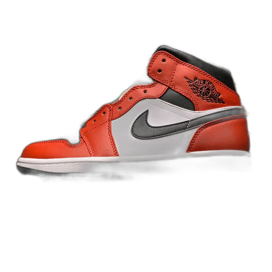 NIKE AIR JORDAN 1 MID CHICAGO BLACK TOE