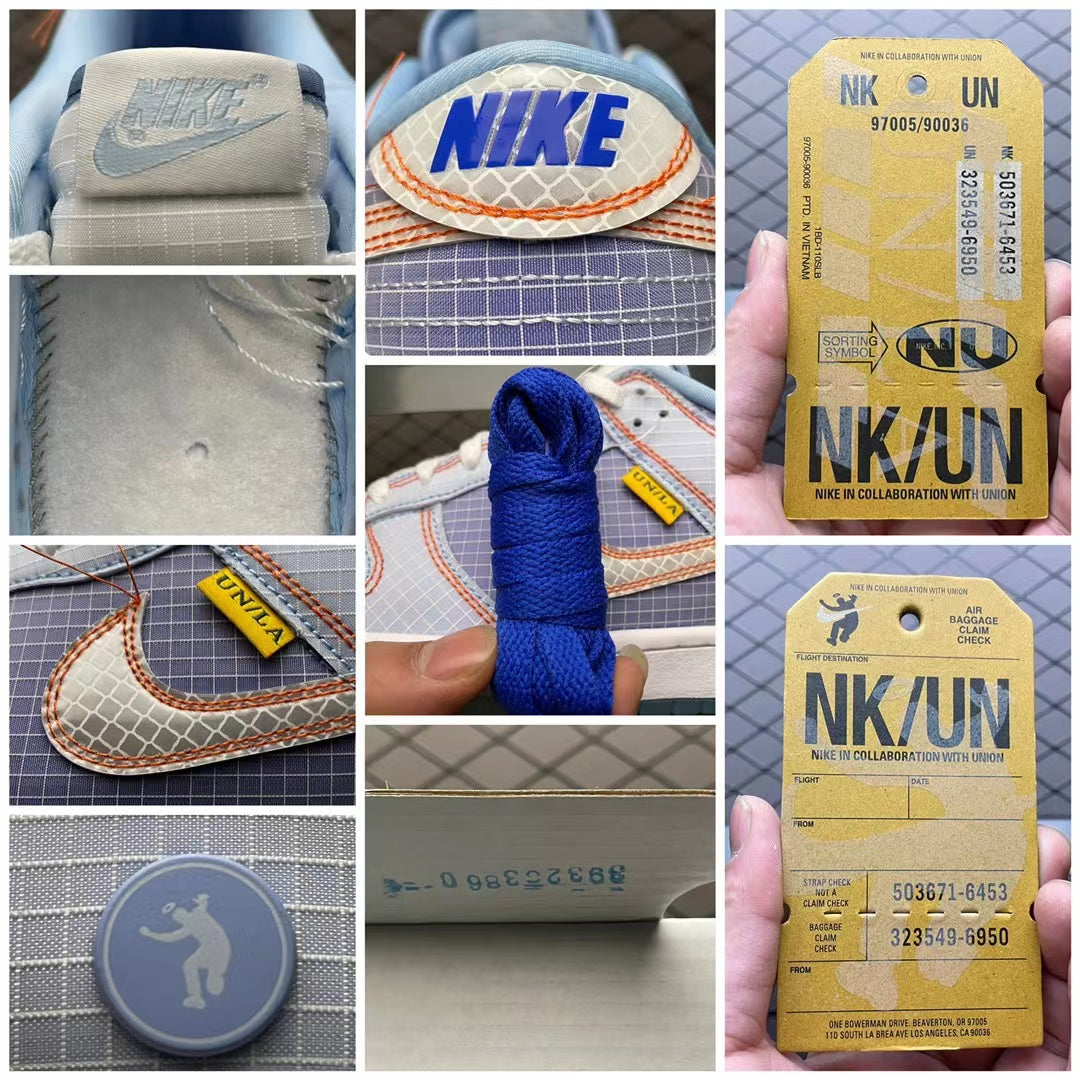 UNION × Nike Dunk Low Passport Pack "Argon/Hyper Royal"