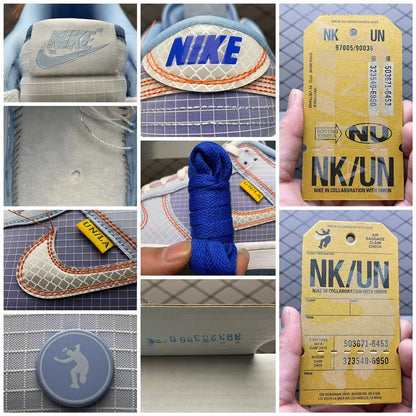 UNION × Nike Dunk Low Passport Pack "Argon/Hyper Royal"