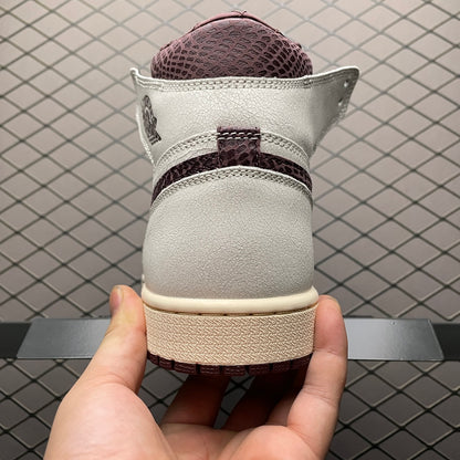 A Ma Maniere × Nike Air Jordan 1 RETRO High OG "Sail and Burgundy"