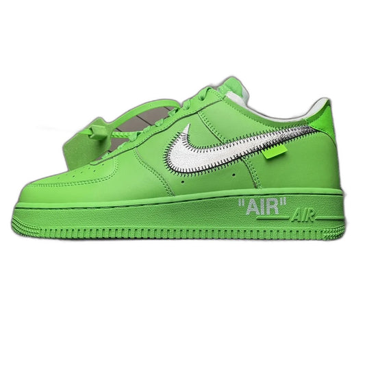 Off-White × Nike Air Force 1 Low "Brooklyn/Light Green Spark"