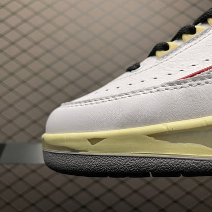 Off-White × Nike Air Jordan 2 Low "White and Varsity Red"