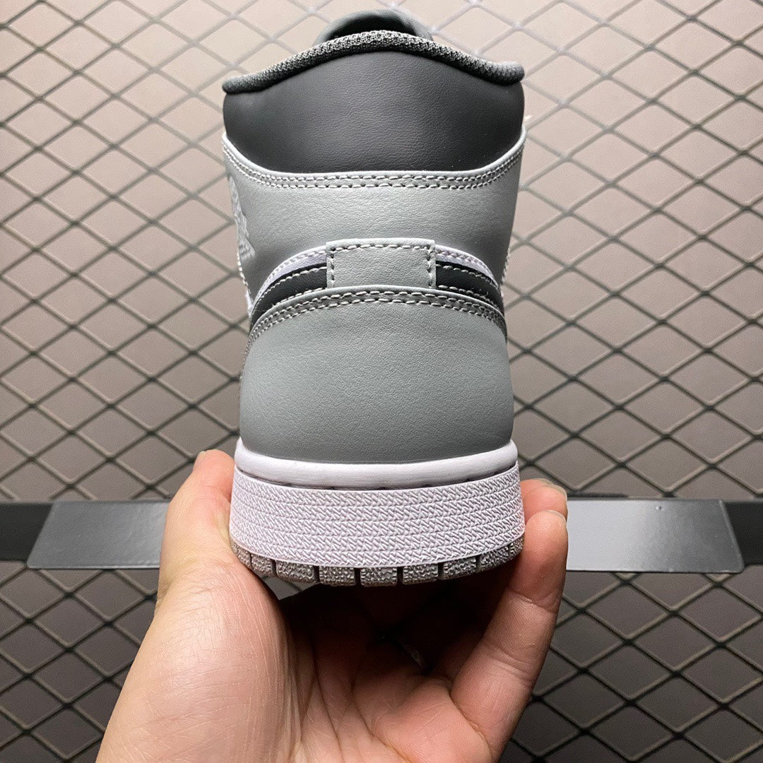 Nike PS Air Jordan 1 Mid "Grey-White/Anthracite"