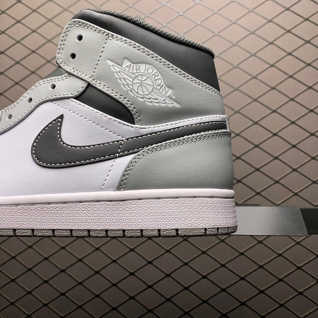 Nike PS Air Jordan 1 Mid "Grey-White/Anthracite"