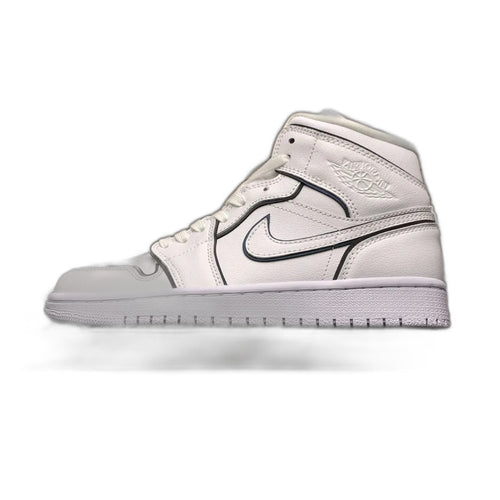 NIKE WMNS AIR JORDAN 1 MID "WHITE/BLACK"