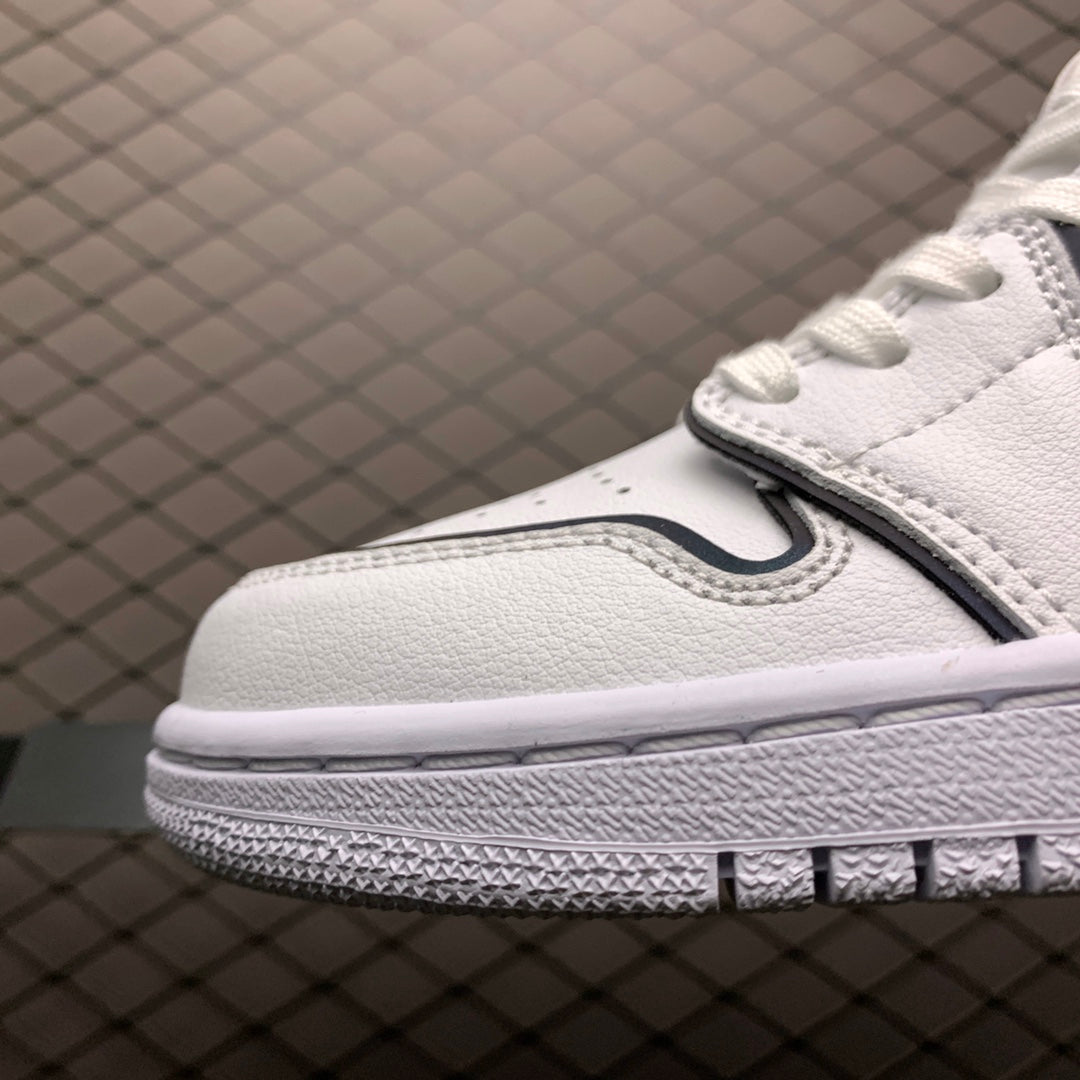NIKE WMNS AIR JORDAN 1 MID "WHITE/BLACK"