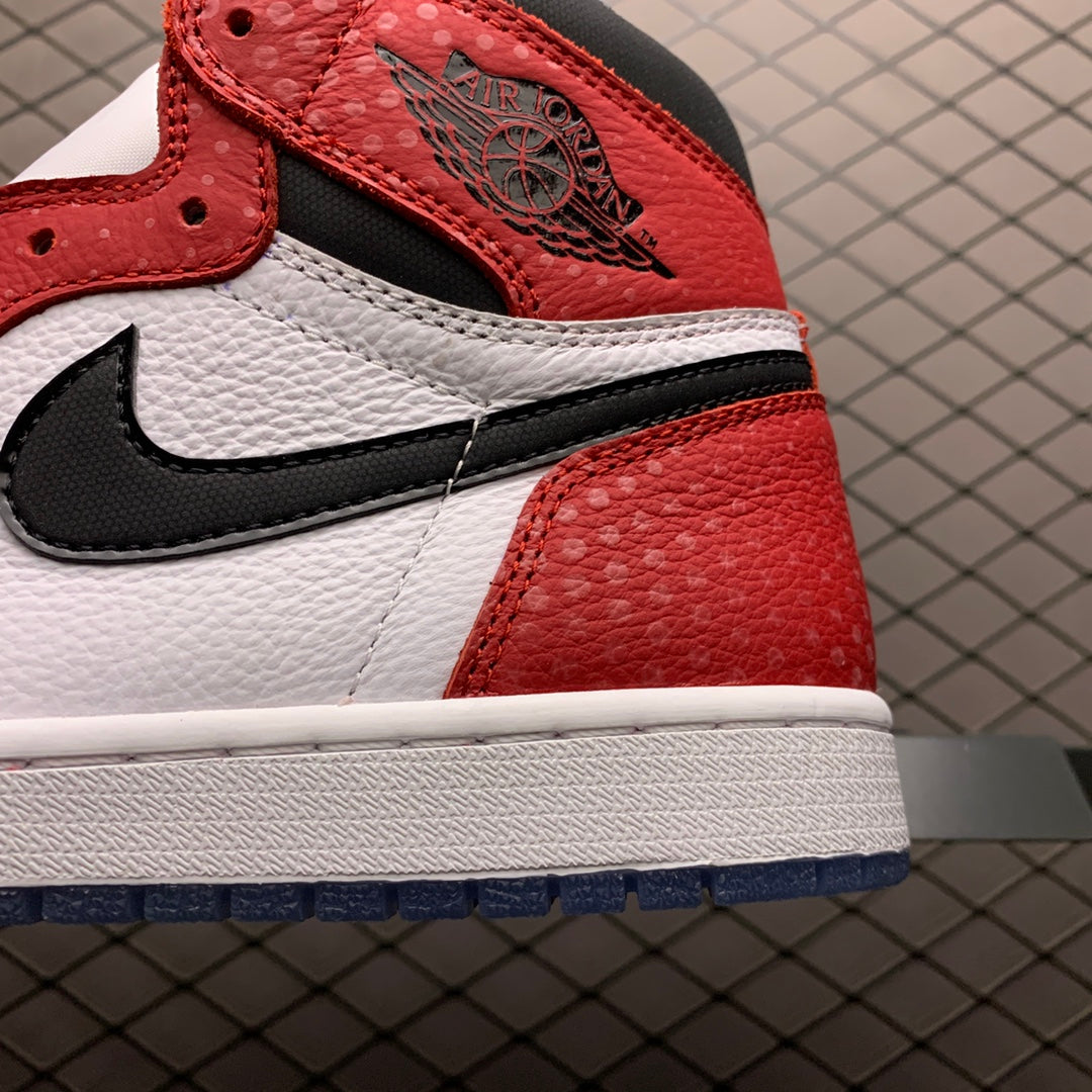 Spiderman × Nike Air Jordan 1 Origin Story "Gym Red/White-Photo Blue-Black"