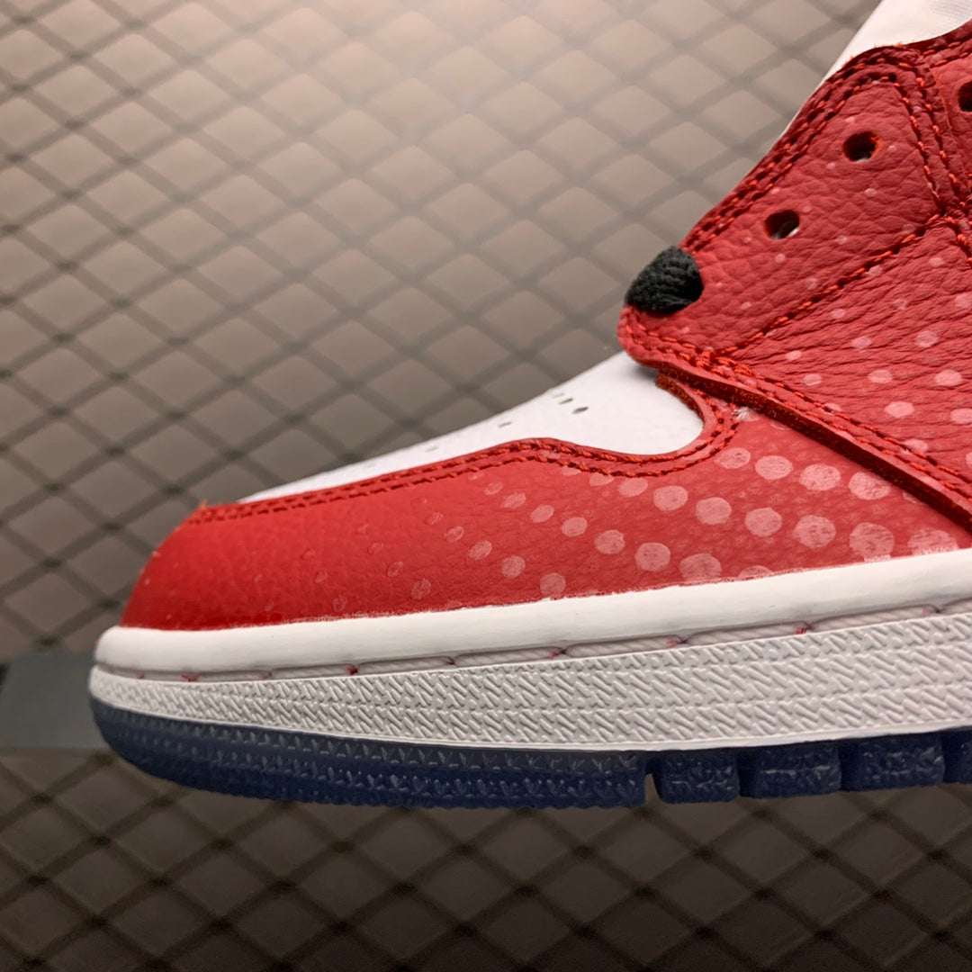 Spiderman × Nike Air Jordan 1 Origin Story "Gym Red/White-Photo Blue-Black"