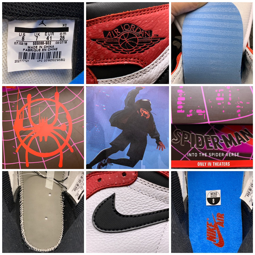 Spiderman × Nike Air Jordan 1 Origin Story "Gym Red/White-Photo Blue-Black"