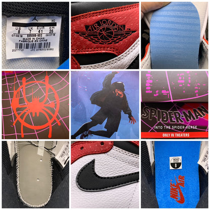 Spiderman × Nike Air Jordan 1 Origin Story "Gym Red/White-Photo Blue-Black"