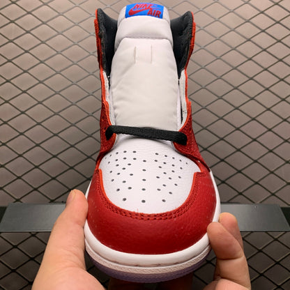Spiderman × Nike Air Jordan 1 Origin Story "Gym Red/White-Photo Blue-Black"