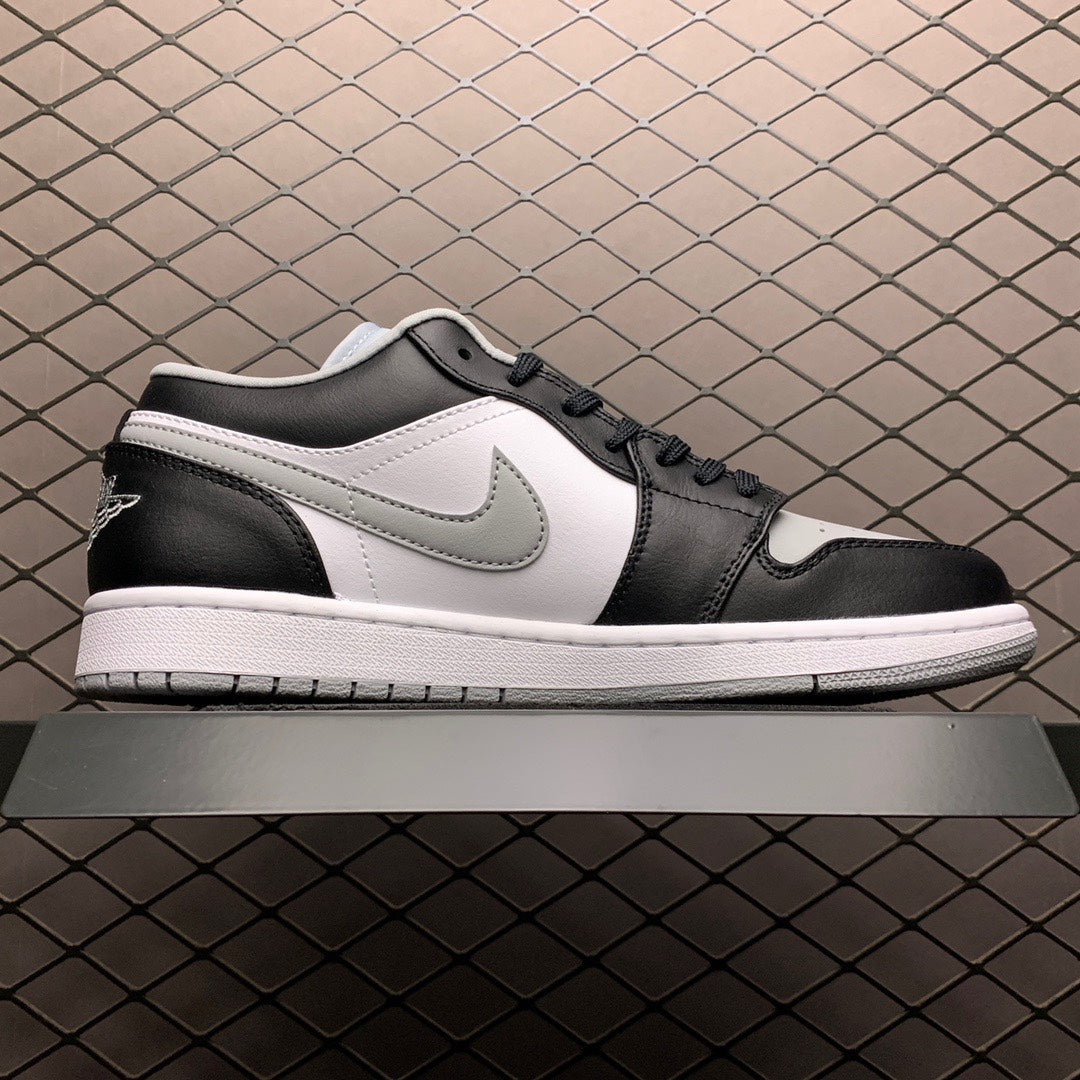 NIKE AIR JORDAN 1 LOW "BLACK/LIGHT SMOKE GREY"