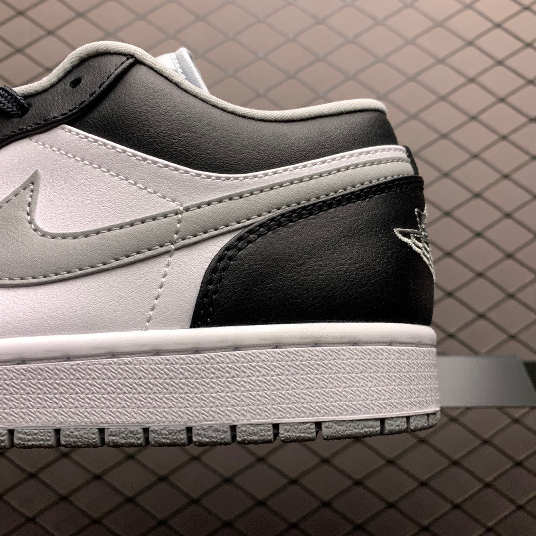 NIKE AIR JORDAN 1 LOW "BLACK/LIGHT SMOKE GREY"