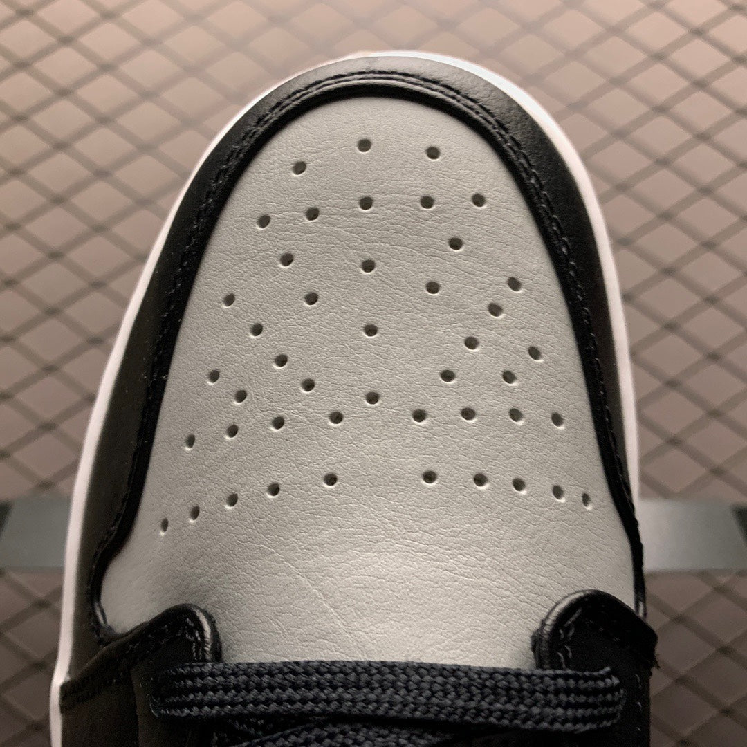 NIKE AIR JORDAN 1 LOW "BLACK/LIGHT SMOKE GREY"