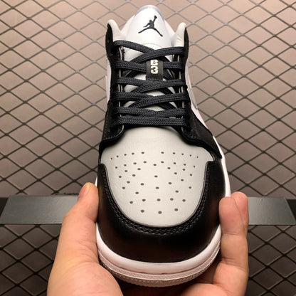 NIKE AIR JORDAN 1 LOW "BLACK/LIGHT SMOKE GREY"