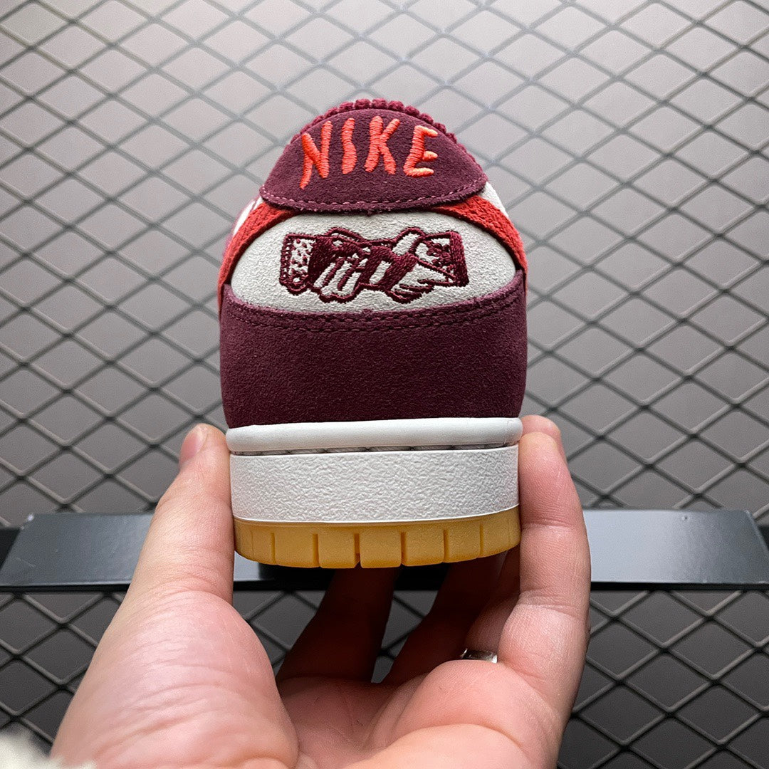 Skate Like a Girl × Nike SB Dunk Low Pro "Dark Beetroot"