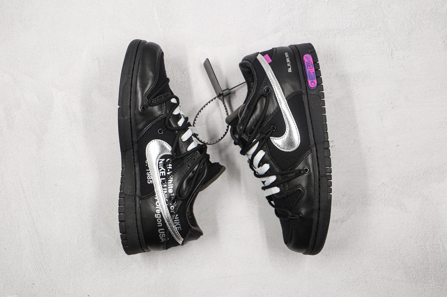 Off-White × Nike Dunk Low 1 OF 50 "Black 50"