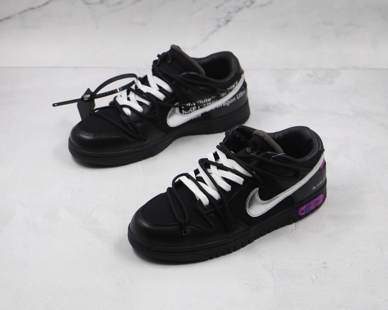 Off-White × Nike Dunk Low 1 OF 50 "Black 50"