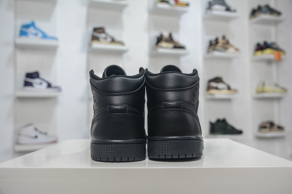 Nike Air Jordan 1 Mid "Triple Black"