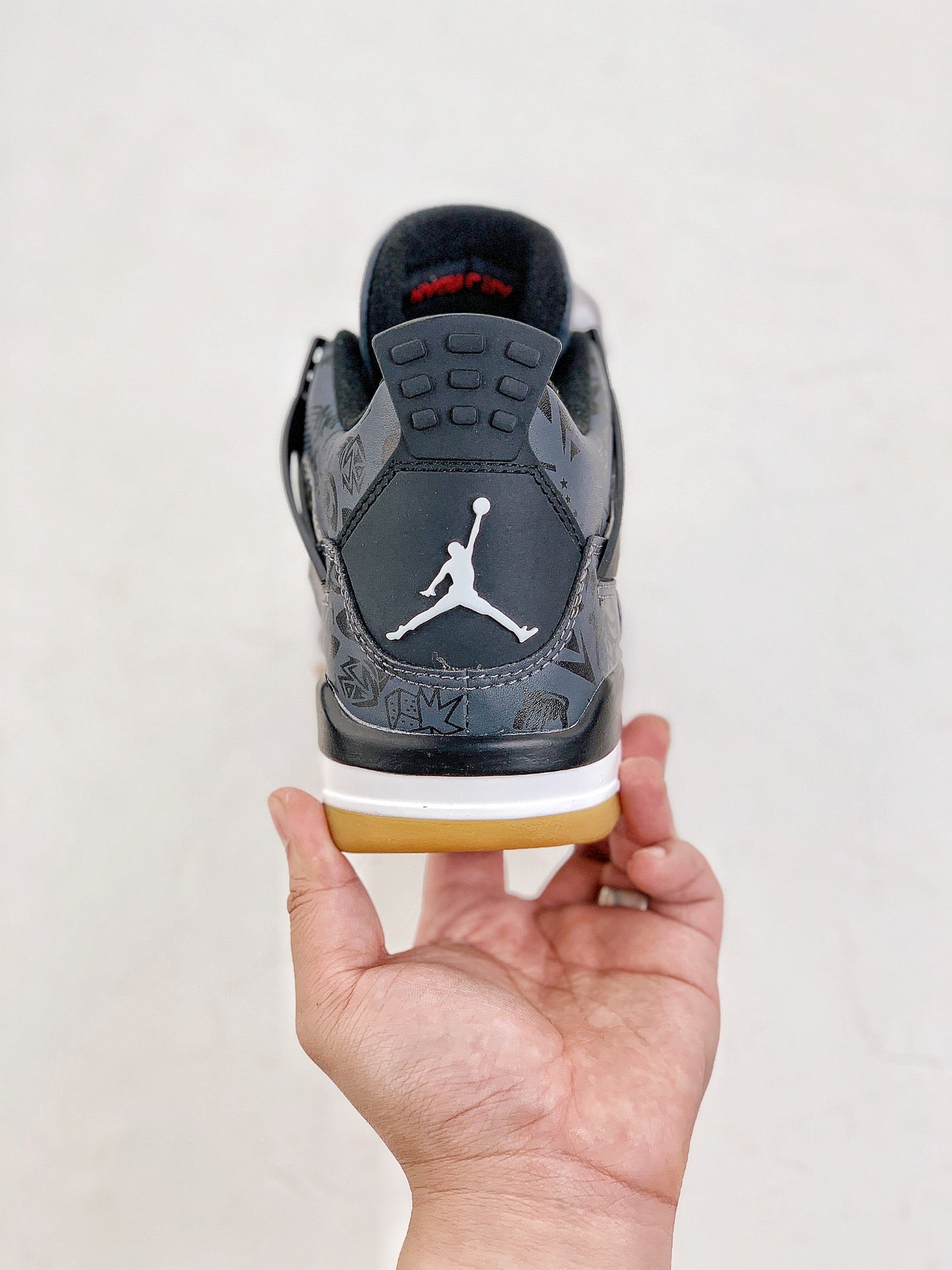 NIKE AIR JORDAN 4 RETRO LASER BLACK GUM (GS)