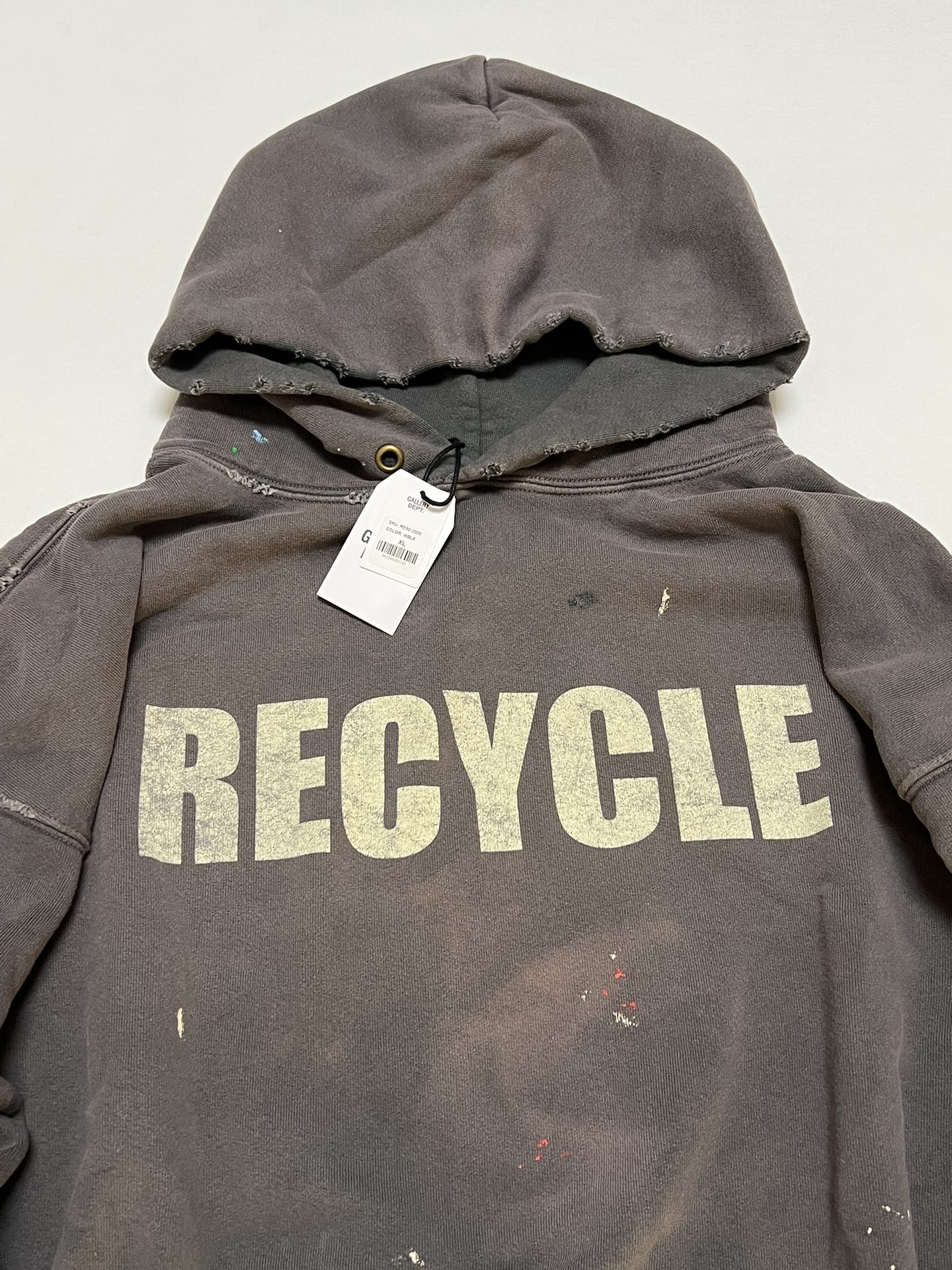 Gallery Dept. 90s Recycle Hoodie - Washed Black