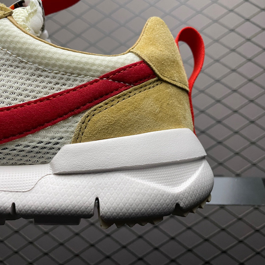 Tom Sachs × Nike Mars Yard 2.0 "Natural/Sport Red-Maple"
