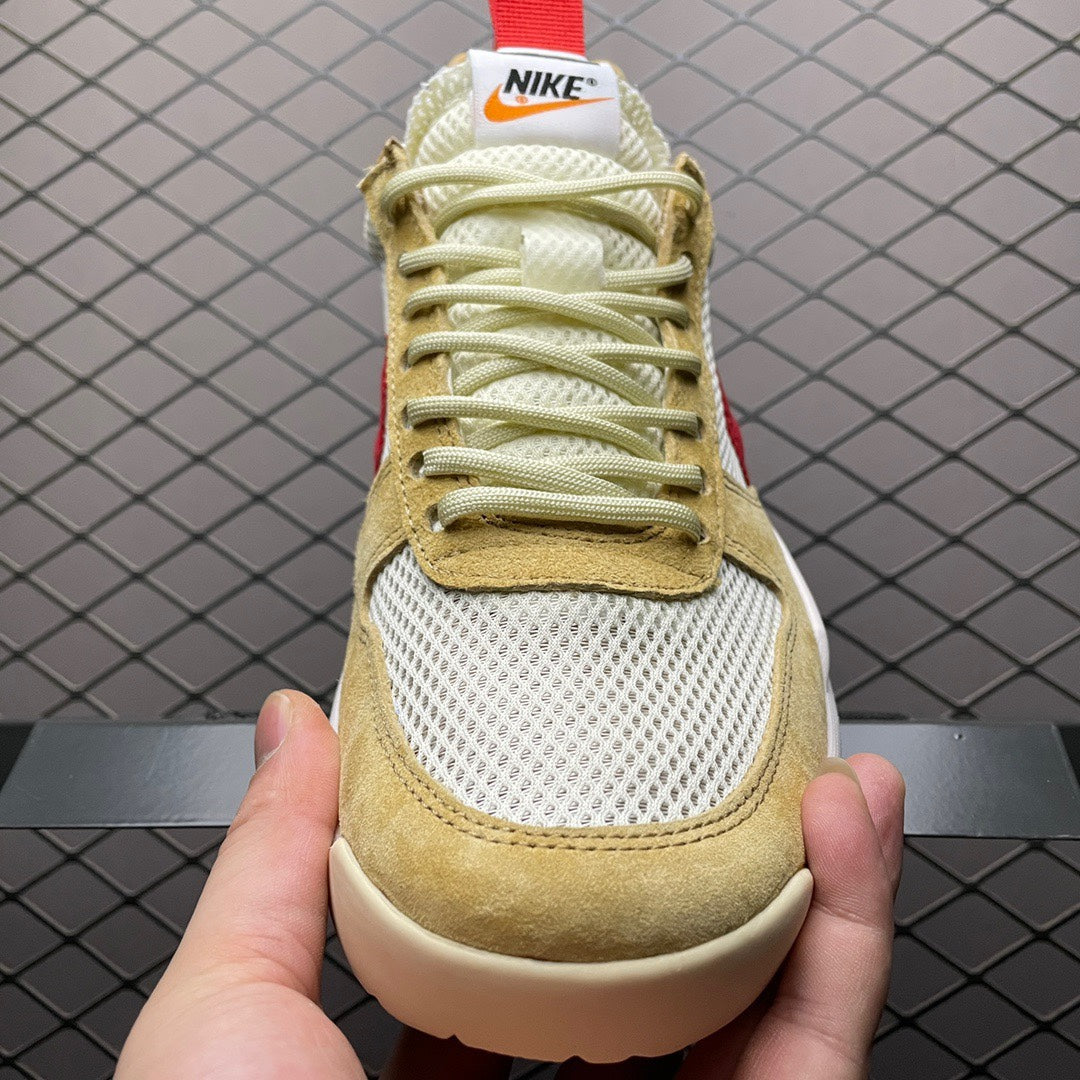 Tom Sachs × Nike Mars Yard 2.0 "Natural/Sport Red-Maple"