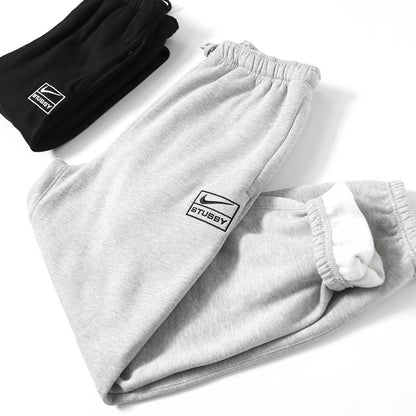 Nike x Stussy Washed Fleece Pants "Black"