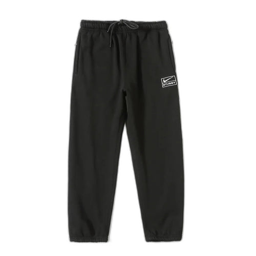 Nike x Stussy Washed Fleece Pants "Black"