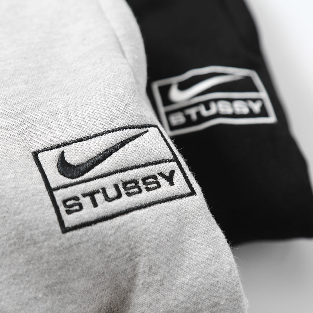 Nike x Stussy Washed Fleece Pants "Black"