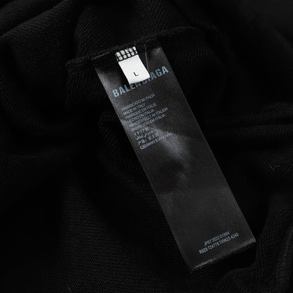 BALENCIAGA CRYPTO HOODIE BB Medium Fit Black