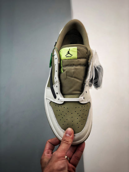 Travis Scott × Nike Air Jordan 1 Low Golf NRG "Neutral Olive"