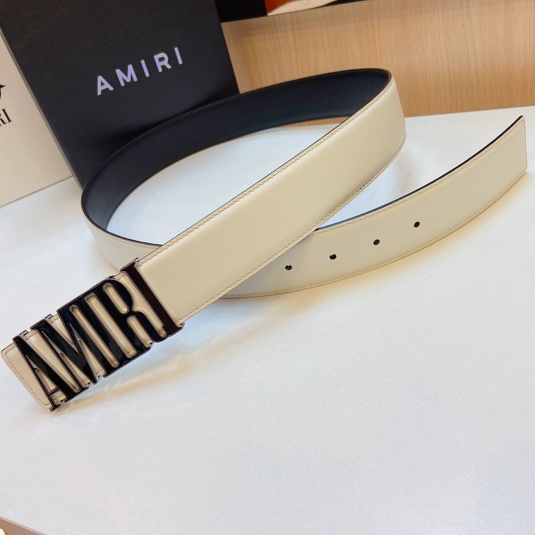 Amiri 3.8cm calfskin belt
