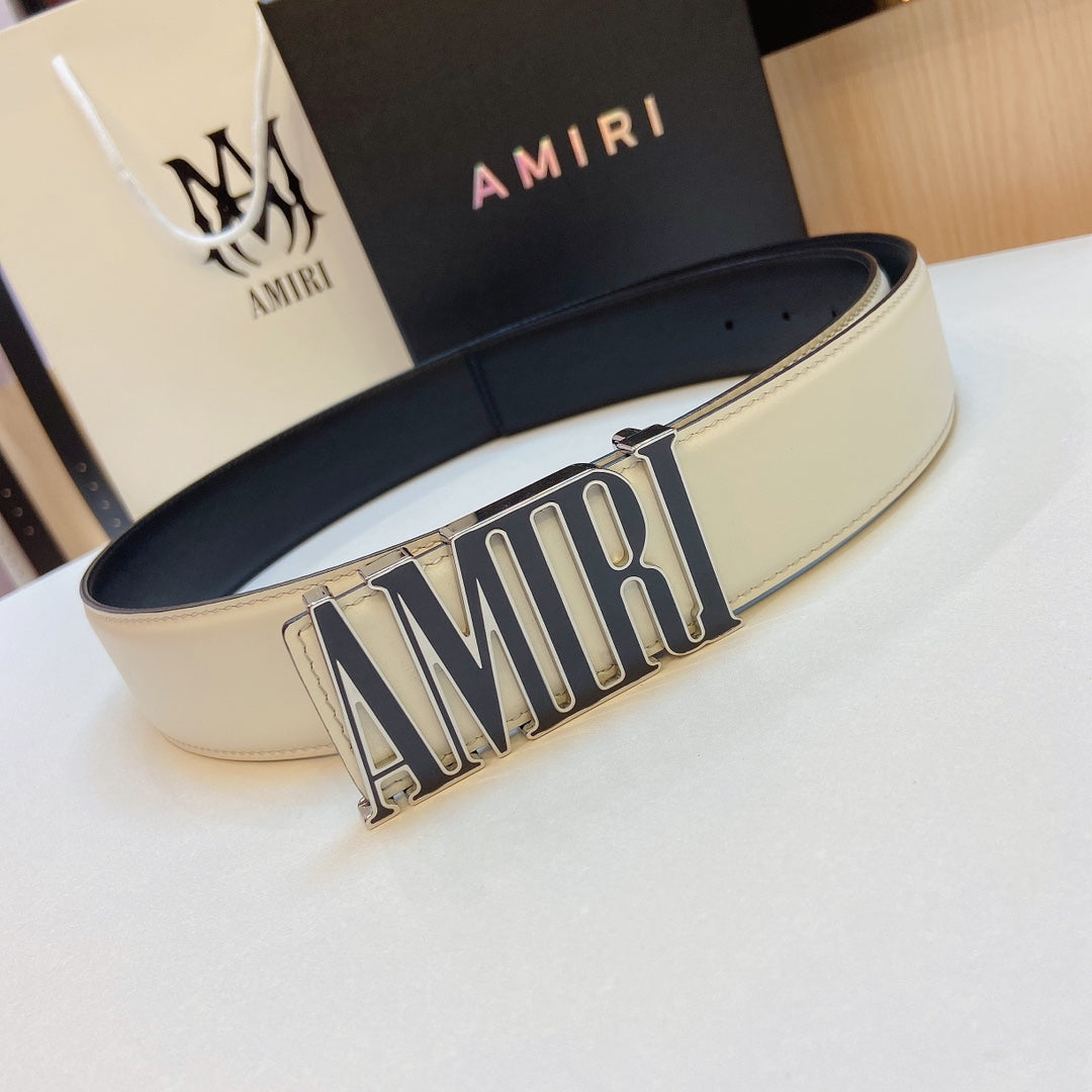 Amiri 3.8cm calfskin belt