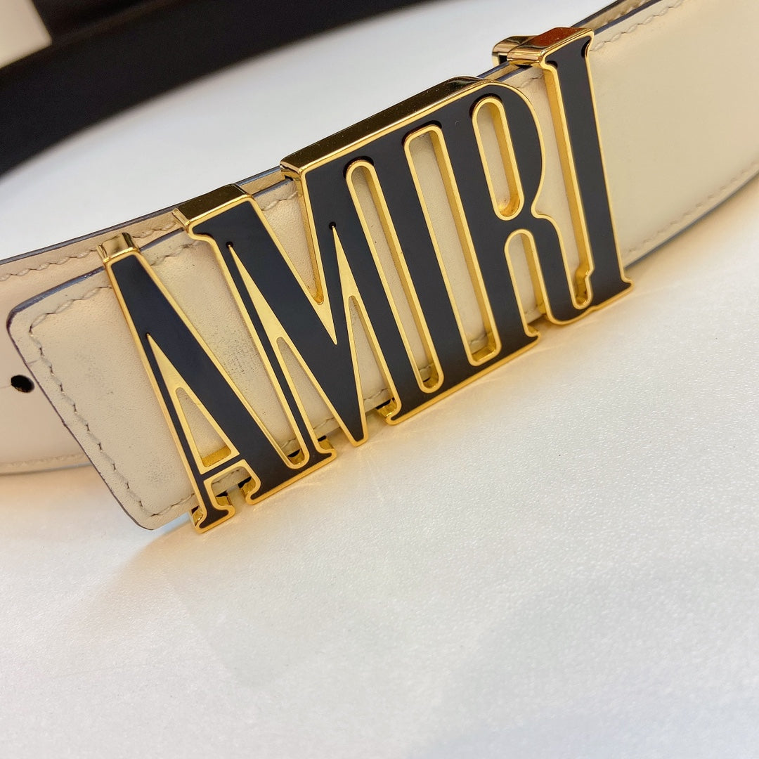 Amiri 3.8cm calfskin belt