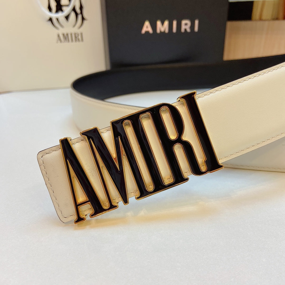 Amiri 3.8cm calfskin belt