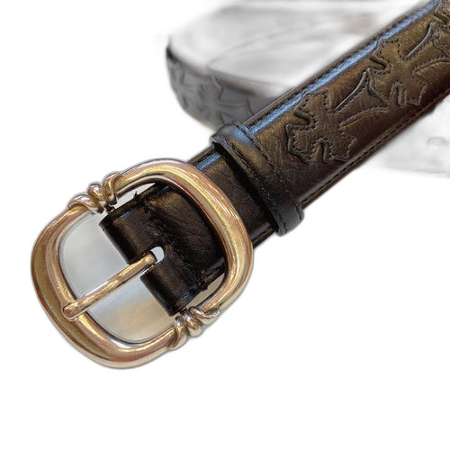 Chrome Heart black Cross Belt