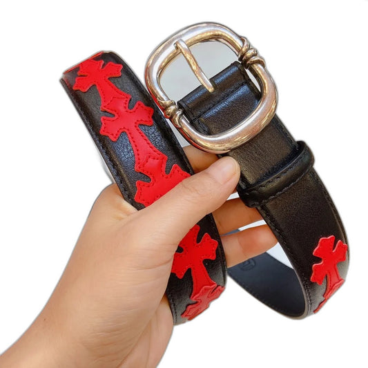 Chrome Heart Red Cross Belt