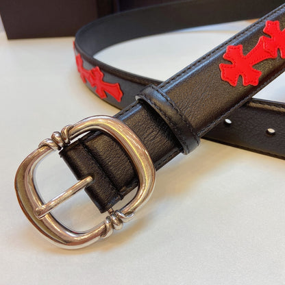 Chrome Heart Red Cross Belt