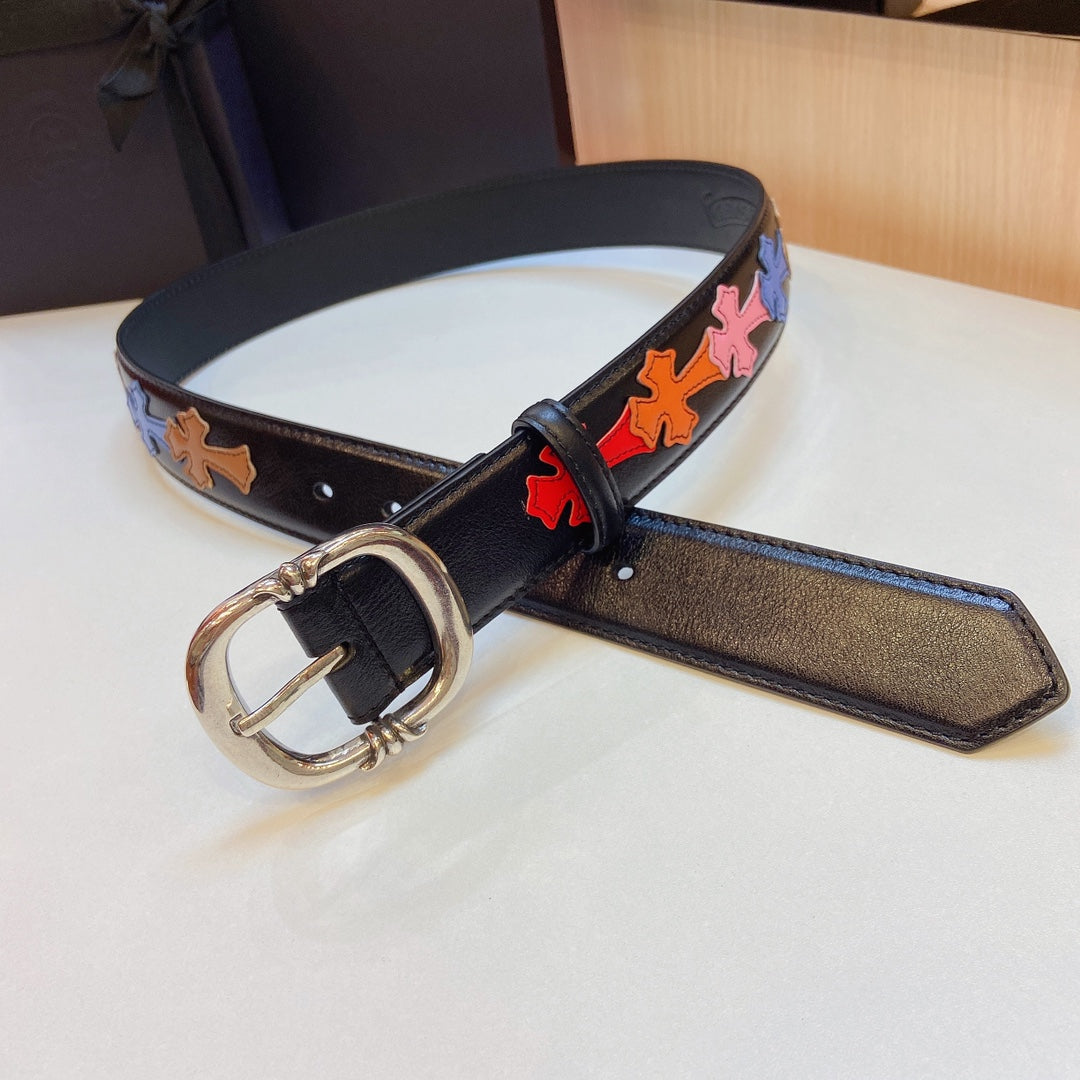 Chrome Heart Colorful Cross Belt