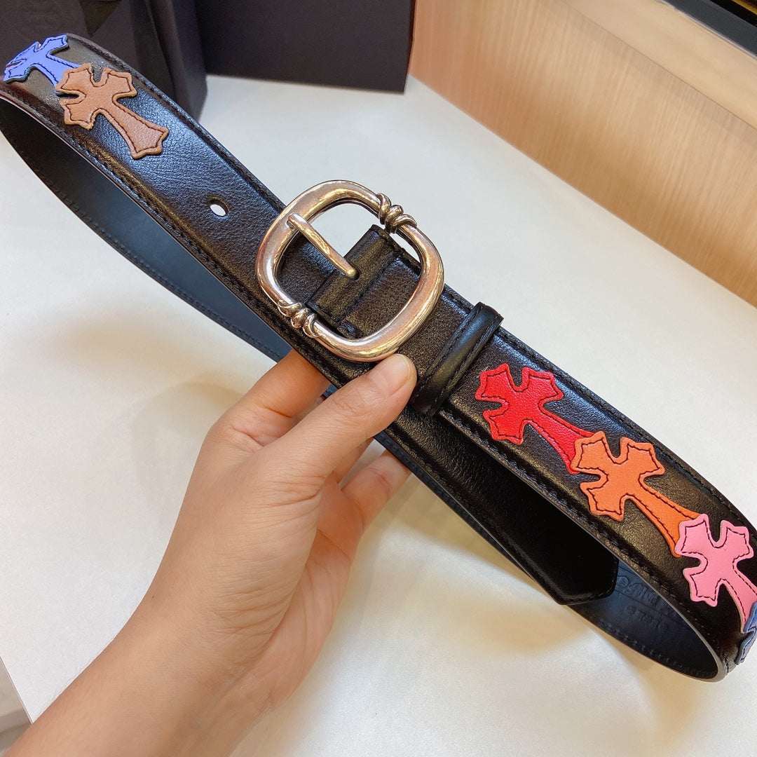 Chrome Heart Colorful Cross Belt