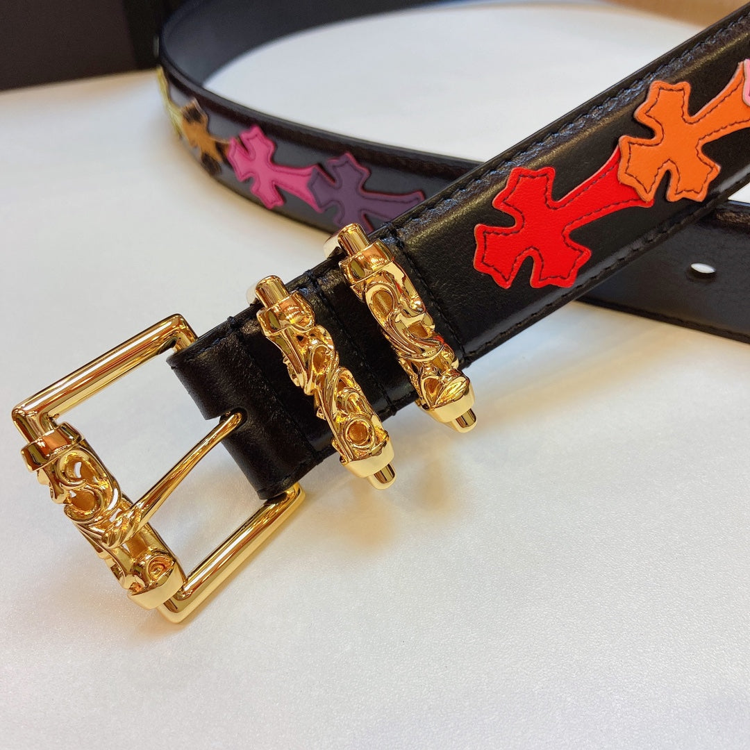 Chrome Heart Vine Pillar Belt